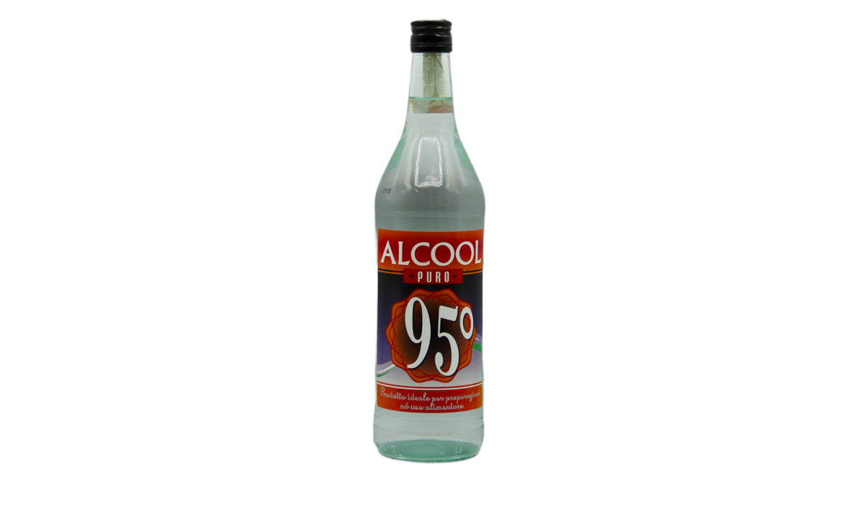 Alcool 95% Uso Alimentare - PET - 1 Lt – Bottle of Italy